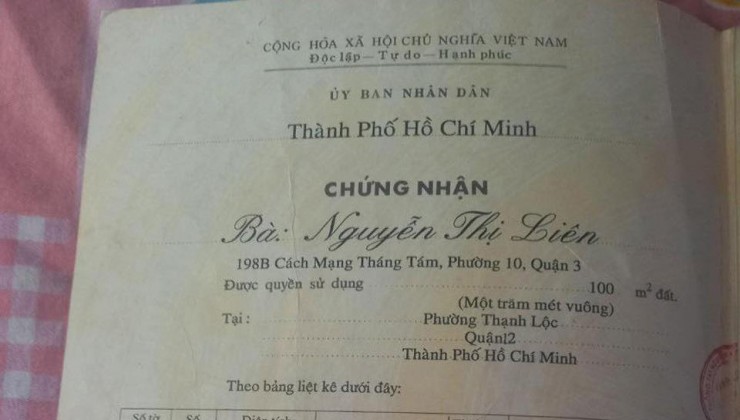 Bán nhà mặt tiền Hà Huy Giáp Phường Thạch Lộc Q. 12, 5T, giảm giá còn 1x tỷ